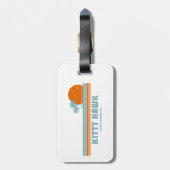 Kitty Hawk North Carolina Sun Palm Trees Gepäckanhänger (Rückseite vertikal)