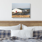 Kitty Hawk Pier, NC, Foto auf Leinwand (Insitu (Schlafzimmer))