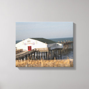 Kitty Hawk Pier, NC, Foto auf Leinwand