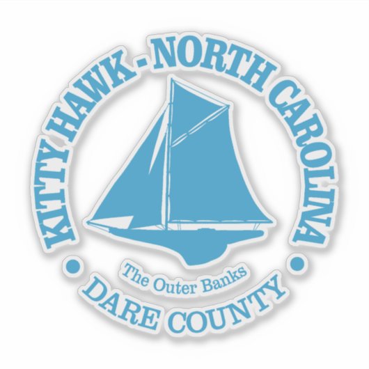 Kitty Hawk (sloop) Aufkleber (Vorderseite)