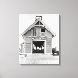 Kitty- Hawkleben, das Station, 1902 rettet Leinwanddruck