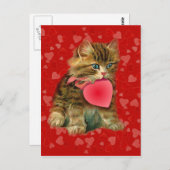 KITTY, & HERZEN VON SHARON SHARPE POSTKARTE (Vorne/Hinten)