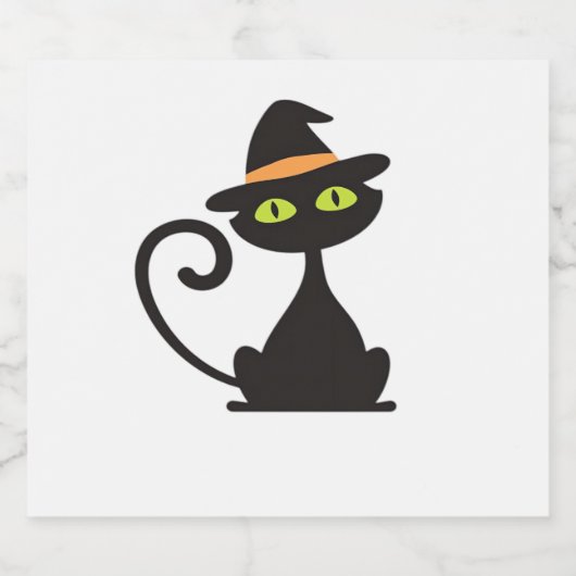 Kitty Hexe Classic T - Shirt Schaumweinetikett (Einzelnes Label)