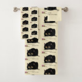 Kitty Hintern-Wiggle Badhandtuch Set (Insitu)