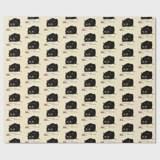 Kitty Hintern-Wiggle Geschenkpapier (Flach)