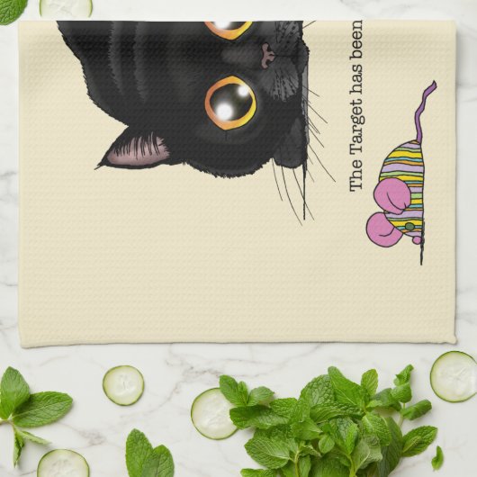 Kitty Hintern-Wiggle Geschirrtuch (Gefaltet)