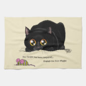 Kitty Hintern-Wiggle Geschirrtuch (Horizontal)