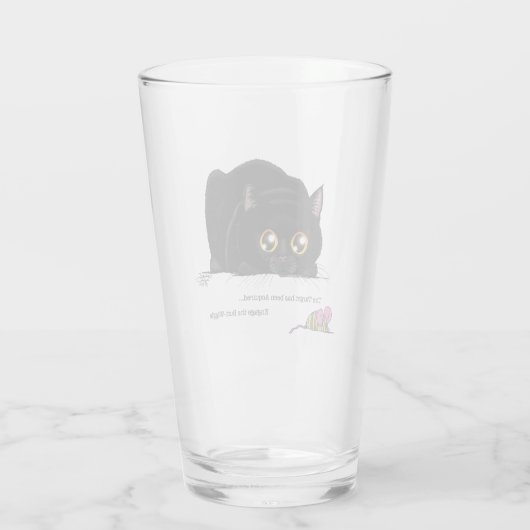 Kitty Hintern-Wiggle Glas (Rückseite)