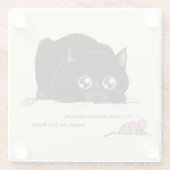 Kitty Hintern-Wiggle Glasuntersetzer (Rückseite)