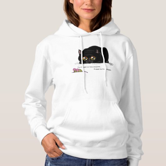 Kitty Hintern Wiggle Hoodie (Vorderseite)