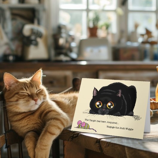 Kitty Hintern-Wiggle Karte