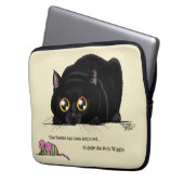 Kitty Hintern-Wiggle Laptopschutzhülle (Vorderseite Links)