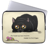 Kitty Hintern-Wiggle Laptopschutzhülle (Vorderseite)