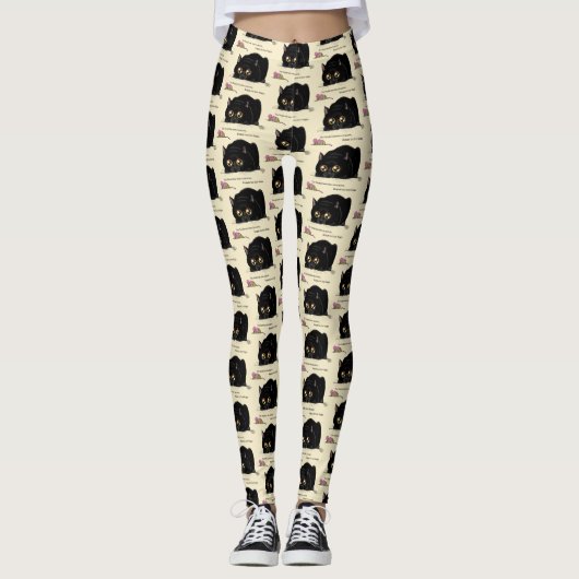 Kitty Hintern-Wiggle Leggings (Vorderseite)
