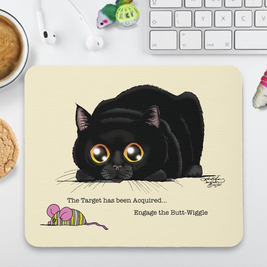 Kitty Hintern-Wiggle Mousepad