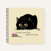 Kitty Hintern-Wiggle Notizblock (Vorderseite)