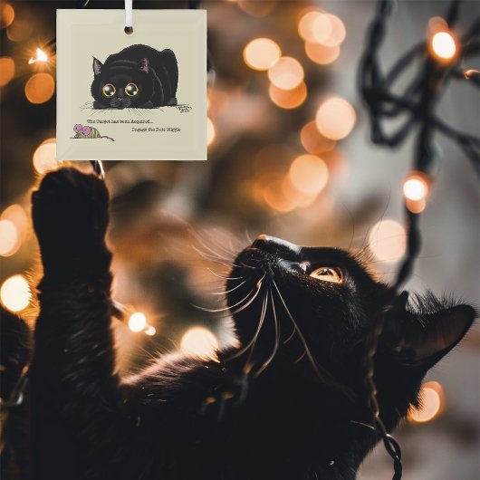 Kitty Hintern-Wiggle Ornament Aus Glas