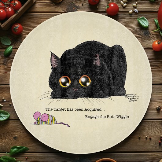 Kitty Hintern-Wiggle Schneidebrett