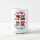 Kitty Hipster Style Kaffeetasse (Mittel)
