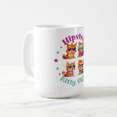 Kitty Hipster Style Kaffeetasse (Vorderseite Links)