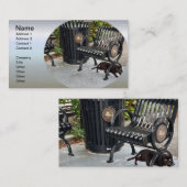 Kitty im Park Visitenkarte (Vorne/Hinten)