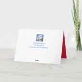 Kitty im Weihnachtsbaum Feiertagskarte (Rückseite)