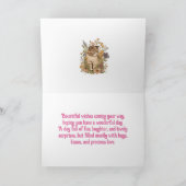 KITTY IN BLUME GRANDDAUGHTER BIRTHDAY CARD KARTE (Innenseite)