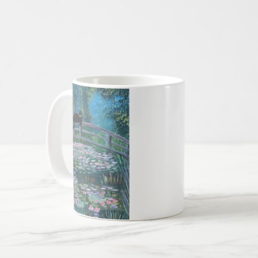 Kitty in der Monet-Tasse Kaffeetasse (Vorderseite Links)