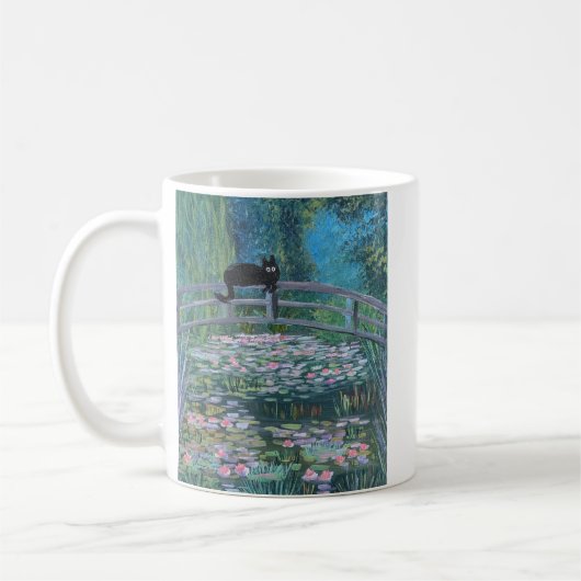 Kitty in der Monet-Tasse Kaffeetasse (Links)