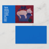 Kitty in einem Korb-Geschäft/einer Visitenkarte (Vorne/Hinten)