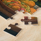 Kitty in einem Korb im Sun-Puzzle Puzzle (Seite)