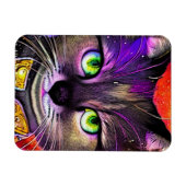 Kitty in Groove- Magnet (Horizontal)