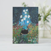 Kitty in Klimt Dankeskarte (Stehend Vorderseite)