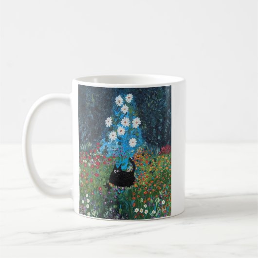 Kitty in Klimt Kaffeetasse (Links)