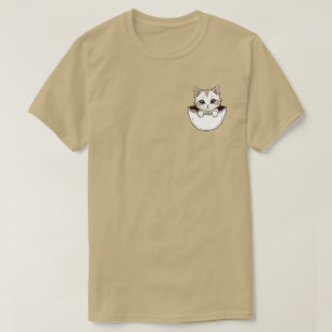Kitty in meinem Pocket-T - Shirt