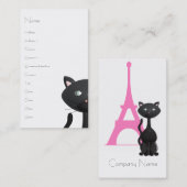 Kitty in Paris Visitenkarte (Vorne/Hinten)