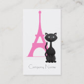 Kitty in Paris Visitenkarte (Rückseite)