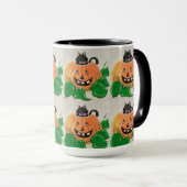Kitty in Pumpkin Candy Jar Tasse (VorderseiteRechts)