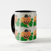 Kitty in Pumpkin Candy Jar Tasse (Vorderseite Links)