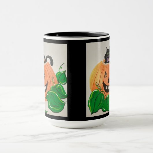 Kitty in Pumpkin Tasse (Zentrum)