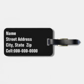 Kitty in the Rafters Nah-up Fotograf Gepäckanhänger (Rückseite horizontal)