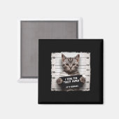 Kitty Jail Foto ich zerrissen die Toilettenpapier  Magnet (Vorderseite/Rückseite)