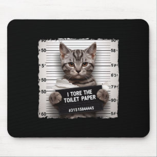 Kitty Jail Foto ich zerrissen die Toilettenpapier  Mousepad