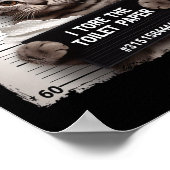 Kitty Jail Foto ich zerrissen die Toilettenpapier  Poster (Ecke)