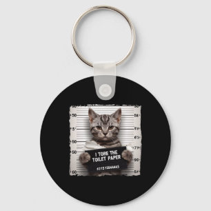 Kitty Jail Foto ich zerrissen die Toilettenpapier  Schlüsselanhänger