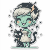 Kitty Jenseits Aufkleber (Vorderseite)