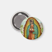 Kitty Jungfrau von Guadalupe Magnet (Vorderseite/Rückseite)