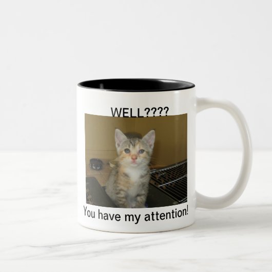 Kitty-Kaffee-Tasse Zweifarbige Tasse (Rechts)