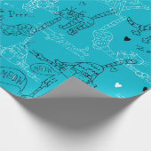 Kitty Kat Antics Geschenkpapier (Ecke)