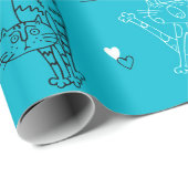 Kitty Kat Antics Geschenkpapier (Rolleneckpunkt)